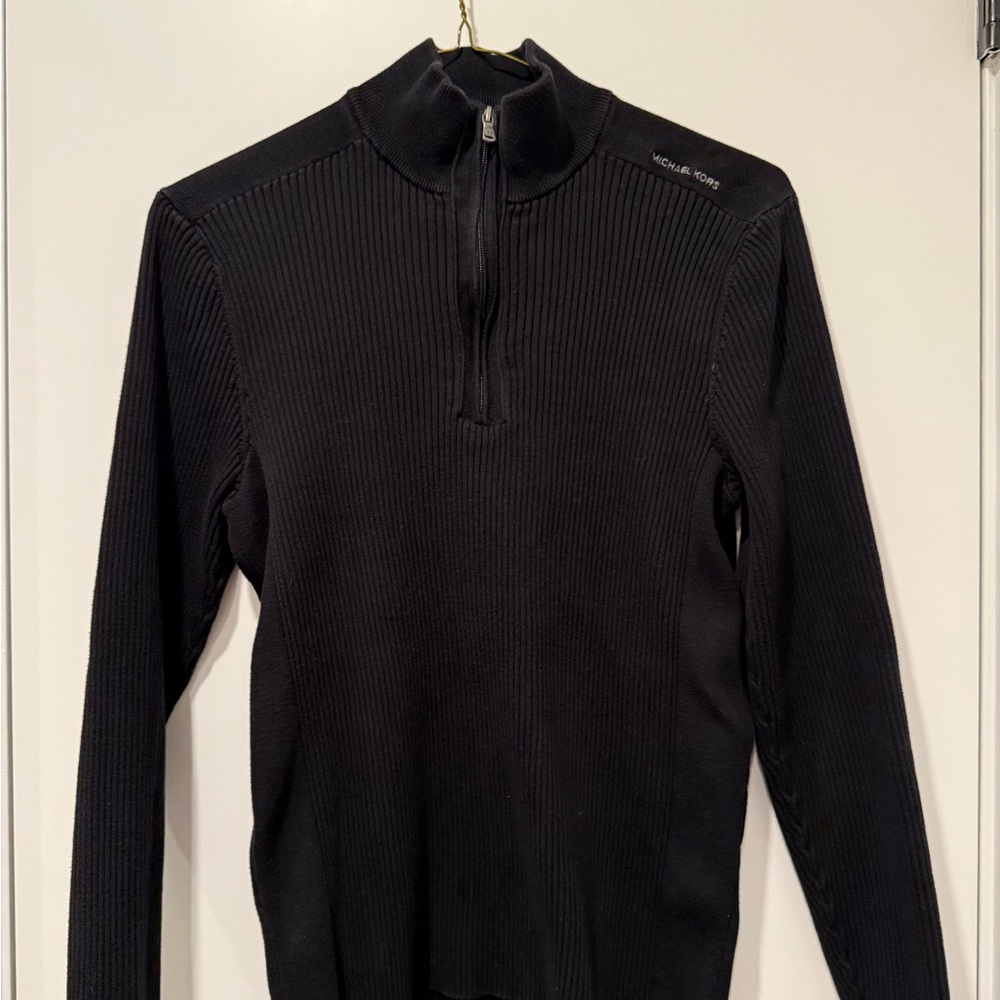 Michael Kors Black Ribbed Sweater